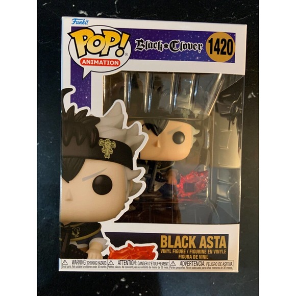 Funko Black Clover POP Black Asta Vinyl Figure New With Protector - Picture 1 of 6